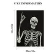 thumbnail image 2 of Nawypu Halloween Wall Decor Skeleton Poster, Funny Goth Home Wall Art Prints, Gothic Skull Weird Paintings, Witchy Spooky Aesthetic Pictures for Bedroom Bathroom Pagan Room Decor, 2 of 5