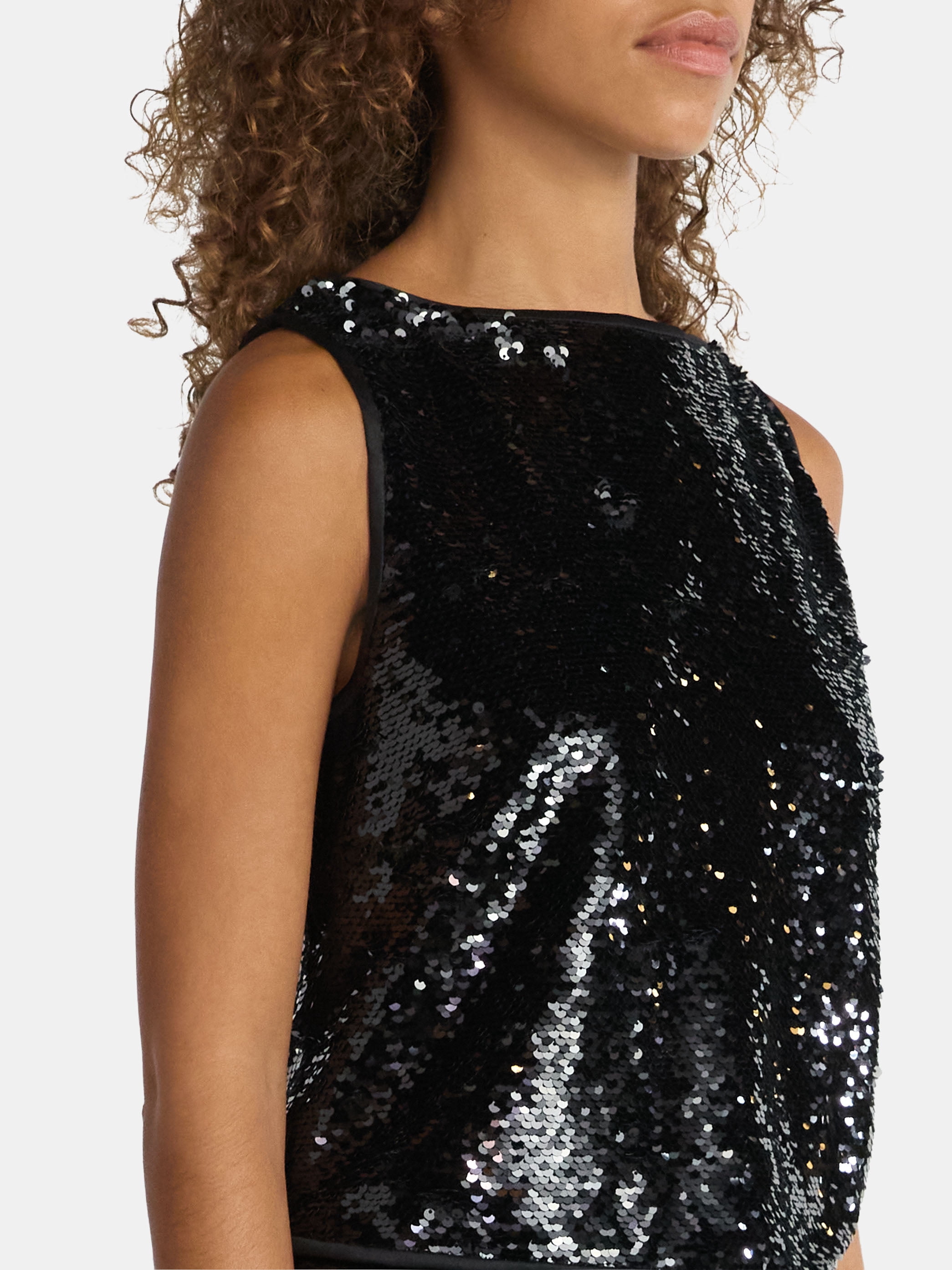 No Boundaries Sequin Tank Top and Shorts Set, 2-Piece, Women's