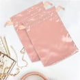 thumbnail image 2 of 8 bolsas de satén con cordón para guardar joyas, accesorios para el cabello, neceseres de viaje pequeños, bolsas de satén rosa para regalos de boda, 2 of 7