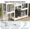 thumbnail image 2 of Tribesigns 6-Tier Bookshelf 70.9 inch Tall Bookcase, Modern White 12-Shelf Display Shelves, 2 of 7