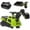 Green, variant on Aosom 3 in 1 Ride on Excavator Bulldozer, Road Roller w/ Music, Green