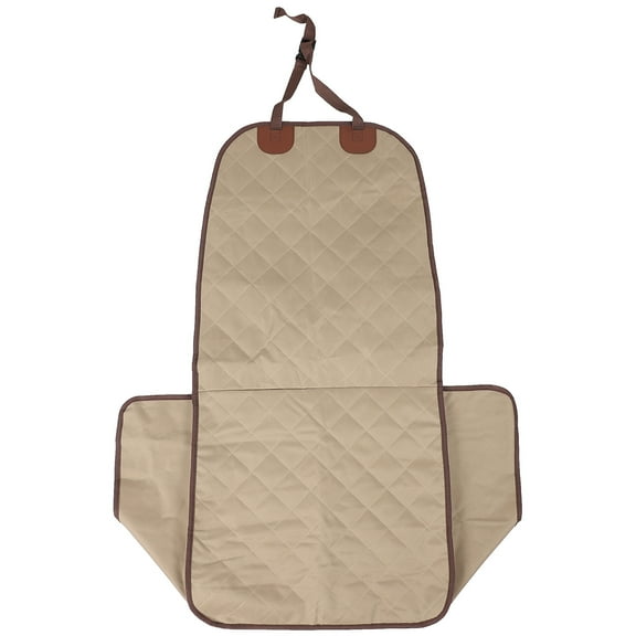 PENIKOKO Light Brown Waterproof Dog Car Seat Cover for Pet Use Made of Cloth Easy to Clean 56.5 x 47.5 Inches