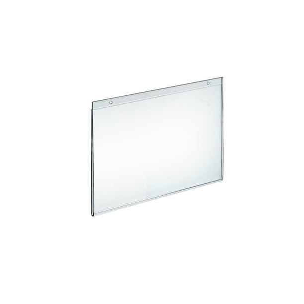 Azar Displays WallMount UFrame Acrylic Sign Holders, 8" x 10", Clear