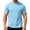 Light Blue, variant on Bnwani Shirts For Men Poket Tee Casual Short Sleeve Shirts Black 2XL