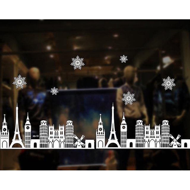 Pegatinas navideñas Sin pegamento Pegatinas electrostáticas Pegatinas decorativas navideñas