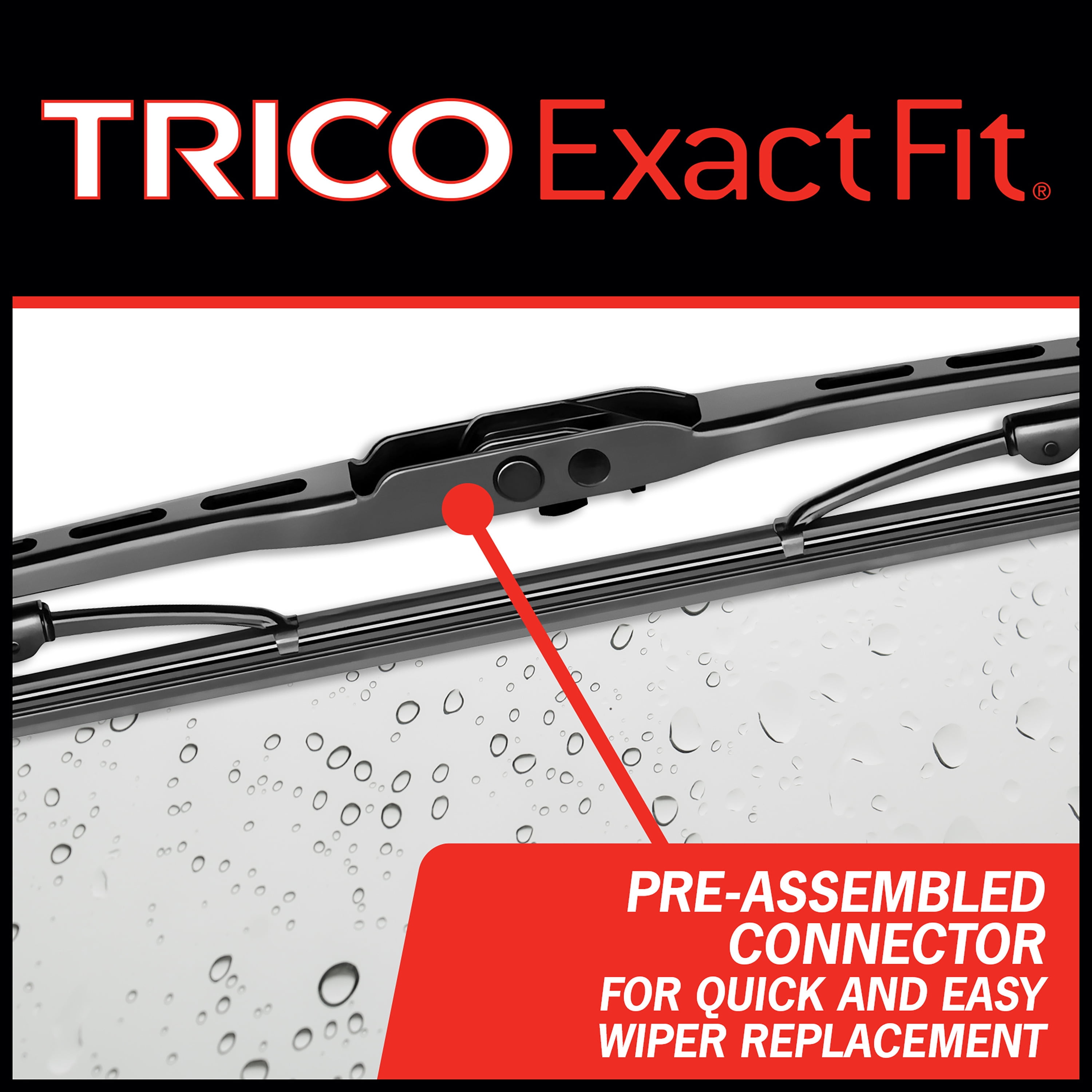 Trico Exact Fit Tergicristallo Posteriore 250MM - Ricambio Originale Per Lunotto