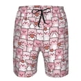 thumbnail image 4 of Naloa Kawaii Pig Men's Beach Shorts, Surfing shorts, Swim trunks, Quick Dry Swim Trunks for Surfing Beach Fun - 3X-Large, 4 of 9