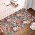 thumbnail image 5 of Xecao Tropical Fruit print Flannel Mat: Non-slip, 16x24in. Ideal for kitchen, bedroom, bath & living room., 5 of 9
