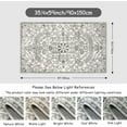 thumbnail image 4 of Wonnitar 3'x5' Bohemian Medallion Area Rug,Bedroom Rug Soft Throw Printed Bathroom Kitchen Entry Foyer Mat, Vintage Non-Slip Washable Carpet for Front Door Laundry Room Bath Office, 4 of 7