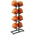 thumbnail image 2 of Flkoendmall 4 Layer Basketball Organizer Iron Ball Rack Floor Standing Holder Indoor Outdoor, 2 of 8