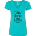thumbnail image 3 of Inktastic Trigeminal Neuralgia Awareness Pain Isn't Always Visible Women's V-Neck T-Shirt, 3 of 5