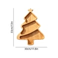 thumbnail image 3 of Christmas Decorations Indoor Outdoor, Shaped Divided Serving Tray for Snack Candy and Nut Mix, Rustic Accent for Table Counter Party, 3 of 6
