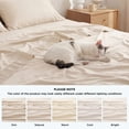 thumbnail image 4 of U by Bedsure Queen Sheets Set, 4 Pieces Deep Pockets Cooling Soft Polyester Microfiber Bed Sheets Set, Ivory, 4 of 10
