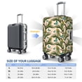 thumbnail image 6 of Lsque Butterflies And Peacock Feathers Printed Luggage Cover, Travel Luggage Protector,Scratch and Dirt Resistant, Fits 18-32 Inch Luggage - X-Large, 6 of 9