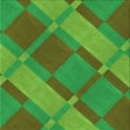 thumbnail image 1 of Ahgly Company Machine Washable Indoor Square Transitional Seaweed Green Area Rugs, 4' Square, 1 of 7