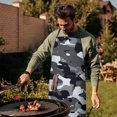 thumbnail image 4 of Camouflage Adjustable Waterproof Apron for Adults 33x27 Inch – Cooking Apron with 2 Large Pockets, Durable Polyester Bib for Kitchen, Baking, BBQ, and Home Use, 4 of 6