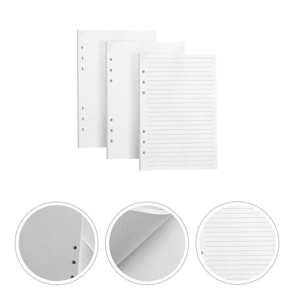 MLINS 240 Pcs Paper Replacement Notebook Filler Paper 20.8X14.2X0.01CM White
