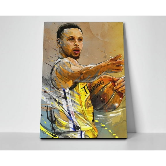 Steph Curry Artwork Poster or Wrapped Canvas