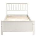 thumbnail image 4 of Harper & Bright Designs Twin Size Wood Platform Bed, White, 4 of 9