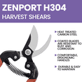 thumbnail image 4 of Zenport H304 Bypass Harvest and Utility Shear, 1.5 Inch Carbon Steel Blades, Red, 4 of 5