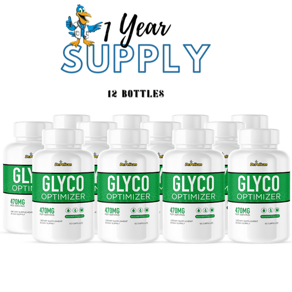 Glyco Optimizer- Blood & Heart Support- 12 Bottles- 720 Capsules