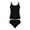 Black Swimsuits for Women, variant on BSDJILFG Tankini Sets for Women 2026 Modest Swimsuits,High Waisted Lettuce Trim Tankini Top with Seamless Underwear