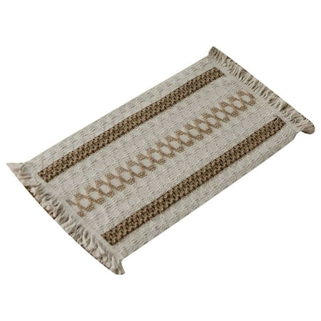 

Kitchen Mat Big Sale! Blecry Placemat Cotton and Linen Placemats Fabric Tassel Placemats Two-Color Stitching Woven Jacquard Heat-Insulating Bowl Mats Kitchen Kitchen Utensils Kitchen Mat