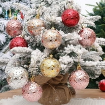 Christmas Tree Decorations, 8pcs Christmas Ball Ornament Gift Box Set Shatterproof Mixed Shape Decorative Hanging Ornaments for Xmas Tree Party Home Holiday Decor