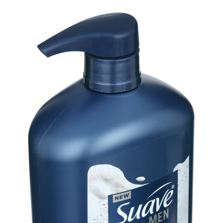Suave Men Face & Body Wash, with Shea Butter & Coconut Oil, 30 oz, White