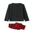 thumbnail image 4 of Family Matching Christmas Pajamas Set Snowman Printing Tops Long Pants Sleepwear, 4 of 6