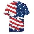 thumbnail image 5 of 2026 Soccer Cup Dynamic Jersey for Men, Short Sleeve Crew Neck Athletic Tee with National Team Pattern & Ball Graphic for Match Day & Training Royal Blue 18, 5 of 7