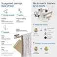thumbnail image 5 of Amerock Esquire Polished Nickel/Golden Champagne Single Prong Robe Hook, 5 of 9