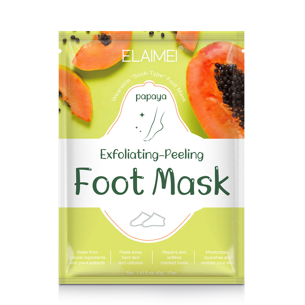 Elaimei Exfoliating Foot Mask To Remove Calluses, Dead Skin, Foot Odor