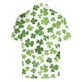 thumbnail image 5 of Jjayotai Men's Golf Shirt, Shamrock Print St Patricks Day Polo Shirts Men, Dry Fit Performance Moisture Wicking Short Sleeve Tops Green L, 5 of 5