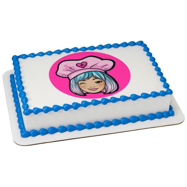 Barbie Baker Edible Cake Topper Image - Walmart.com