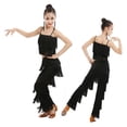 thumbnail image 6 of Latin Dance Dress For Girls Salsa Ballroom Skirts Dresses Samba Tango Cha Fringe Costume, 6 of 7