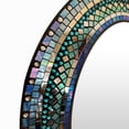 thumbnail image 3 of DecorShore Handcrafted Oval Mosaic Wall Mirror, Wood Framed Mirror Fitted with Glass Mosaic Pieces, 3 of 6