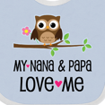 thumbnail image 4 of Inktastic Nana and Papa Love Me Baby Girl Girls Baby Bib, 4 of 4