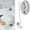 Blanc, variante sur Brosse de Nettoyage pour Produit1 - Produit Toilette Design Courbé Petit Format Support - Anti-Poussière Assemblage Facile Solution de Rangement Compacte pour le Nettoyage de la Salle de Bain
