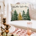 thumbnail image 6 of Wzzjkit Christmas Pillow Covers Decoration, 18x18in Christmas Green Printed Winter Throw Pillows Cushion Case Couch Decor for Christmas Home Outdoor Decorations, Christmas Pillow Cases, 6 of 7