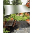 thumbnail image 2 of Green White Ombre Sun Shade Sail 12'x16' Rectangle Outdoor Shade Canopy, Country Pastoral Gradient Minimalist Porch Shades Outdoor Sun Blocking Screen, Sunshade Cloth Covers for Patio/Deck/Garden, 2 of 5