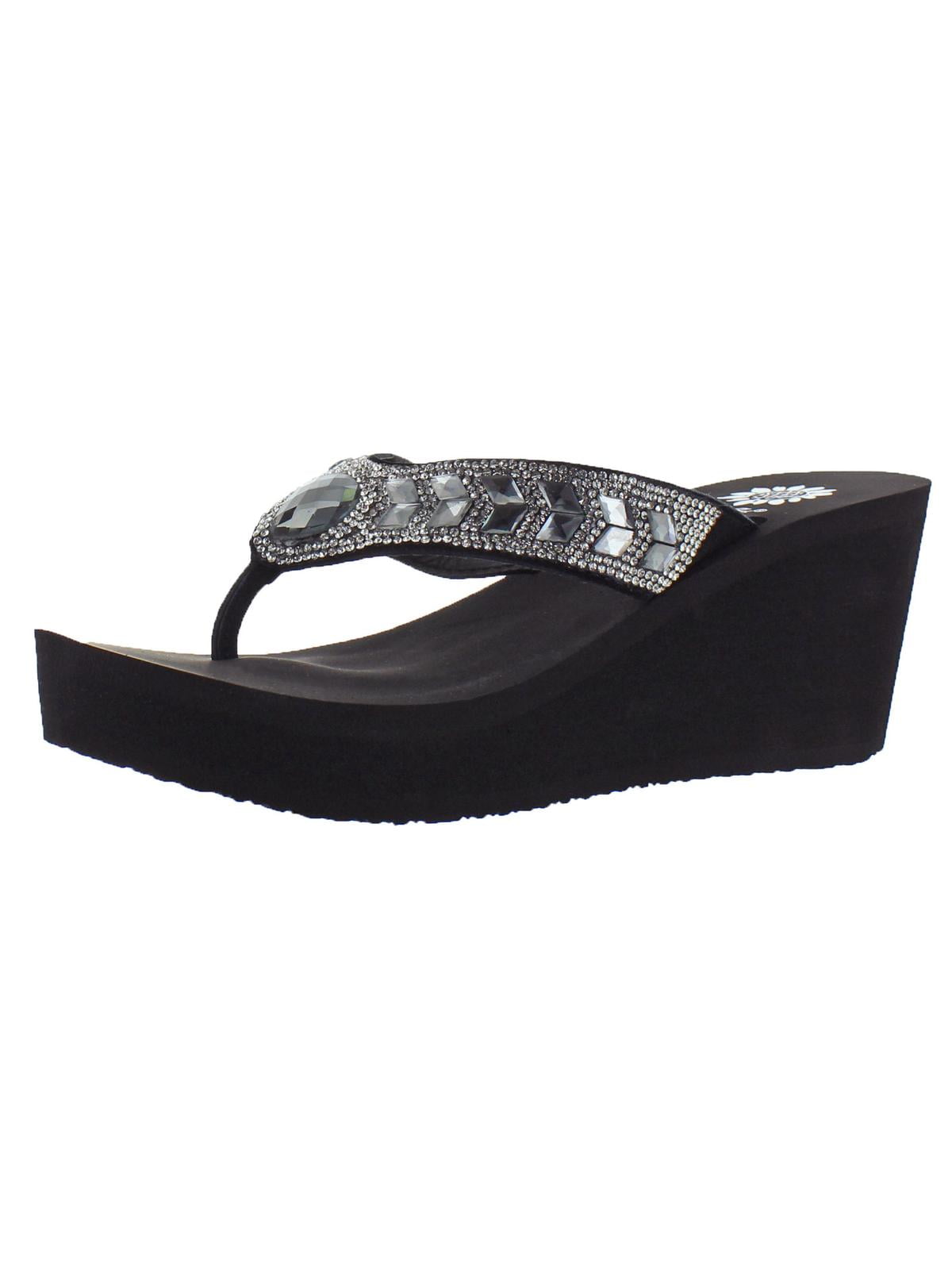 yellow box belmac wedge flip flop