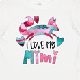 thumbnail image 4 of Inktastic I Love My Mimi Pink and Blue Fox with Hearts Boys or Girls Baby T-Shirt, 4 of 5