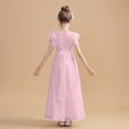 thumbnail image 5 of CPNG Girls' Soft Floor-Length Chiffon Dress – Ruffled Flutter Sleeves, Pleated Bodice & Cinched Waist for Flower Girl, Wedding Guest & Formal Special Occasions, 5 of 8