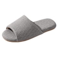 thumbnail image 6 of uublik Woman Slippers Open-Toe Slippers Soft Indoor Shoes Indoor/Outdoor Slippers, Gray, 6 of 7