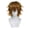 Brown, variant on Unisex short wig, anime character cosplay wig, men's short wig, suitable for cosplay, layered party wig, with bangs, suitable for Halloween, Christmas, and other occasions, synthetic fiber wig.