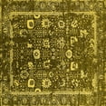 thumbnail image 1 of Ahgly Company Indoor Square Oriental Yellow Industrial Area Rugs, 8' Square, 1 of 4
