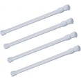 thumbnail image 1 of Rewera Tension Rods, 4 Pack Adjustable Spring Steel Cupboard Bars Tension Curtain Rod Shower Rod Closet Rod Tensions Rod Extendable Width 21.6-35.4 Inches, 1 of 7