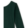 thumbnail image 2 of The Children's Place Girls Long Sleeve Ribbed Plaid Drop Waist Dress, Sizes XS-XXL, 2 of 3