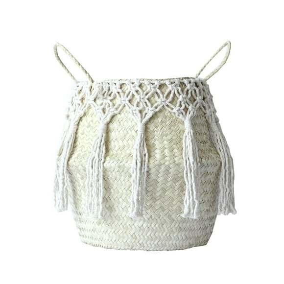 Cesto Macramé Natural Antonela Mediano